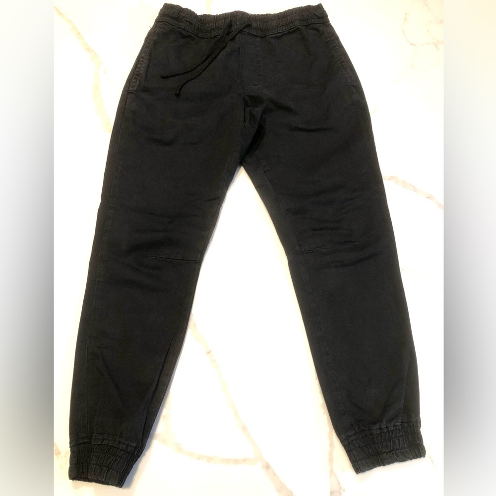 Zara Women’s Black Denim Jogger Pants Sz M